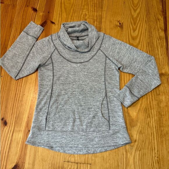 Kuhl LEA Heather Gray Ash Funnel Cowl Neck Pullover Sweater Women’s Size Small - Picture 4 of 14